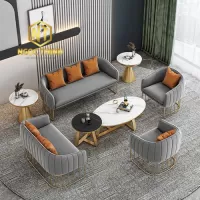 Xưởng Nội Thất Ngọc Thịnh Đồng Nai - Bộ bàn ghế sofa màu xám